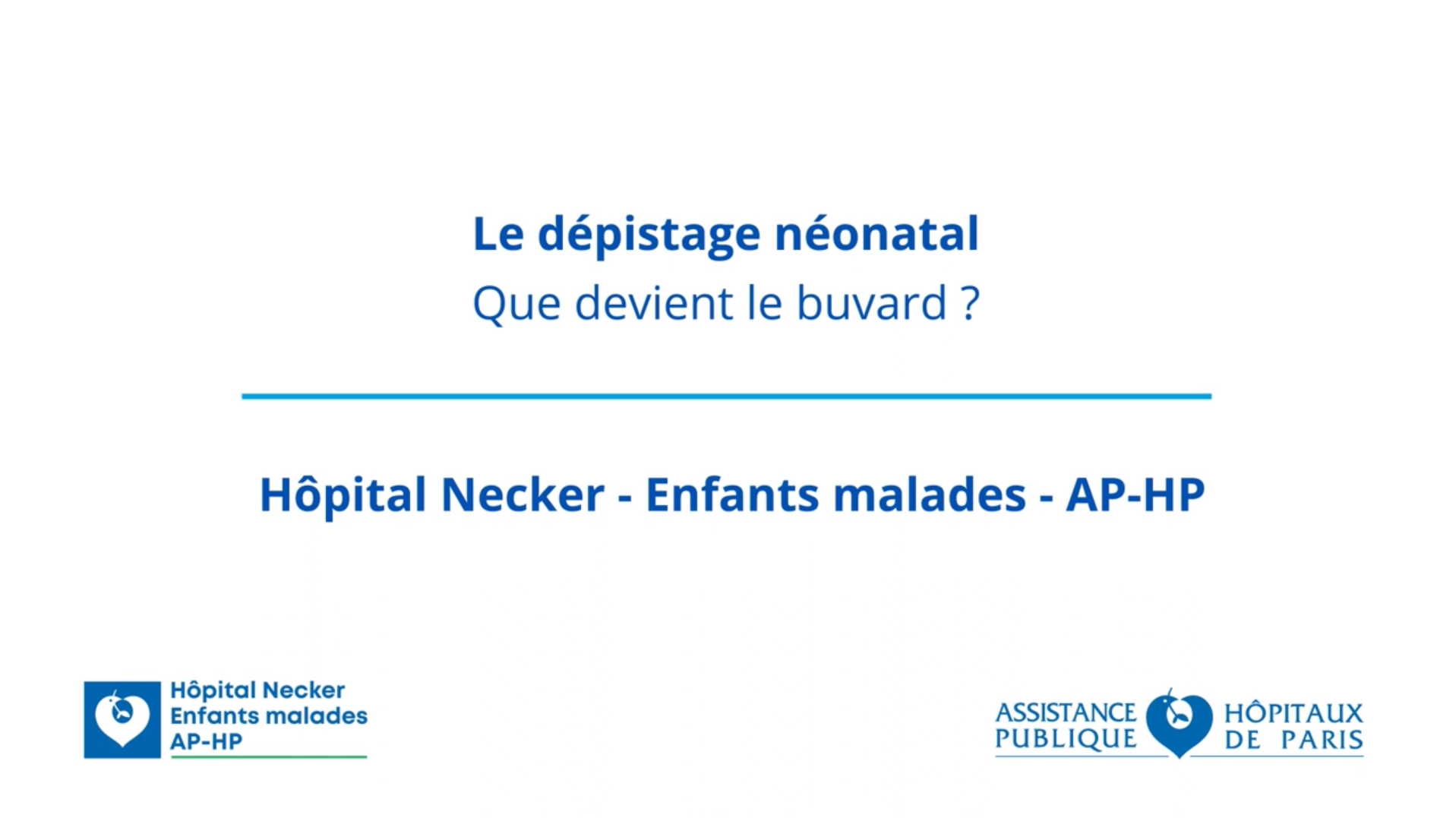 Vignette Video Dépistage néonatale Buvard 3